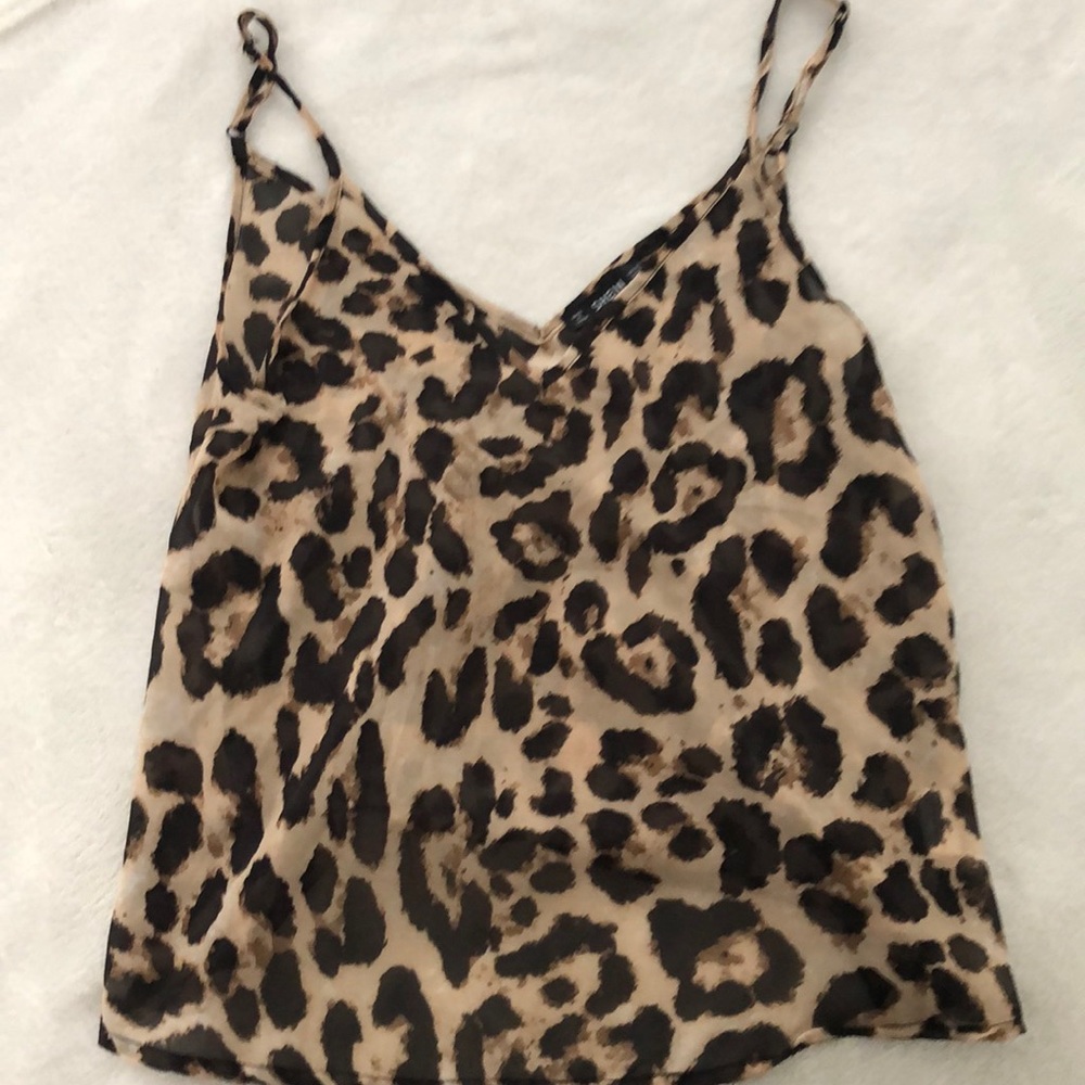 Leopard print top